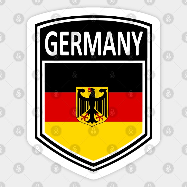 Flag Shield - Germany Sticker by Taylor'd Designs